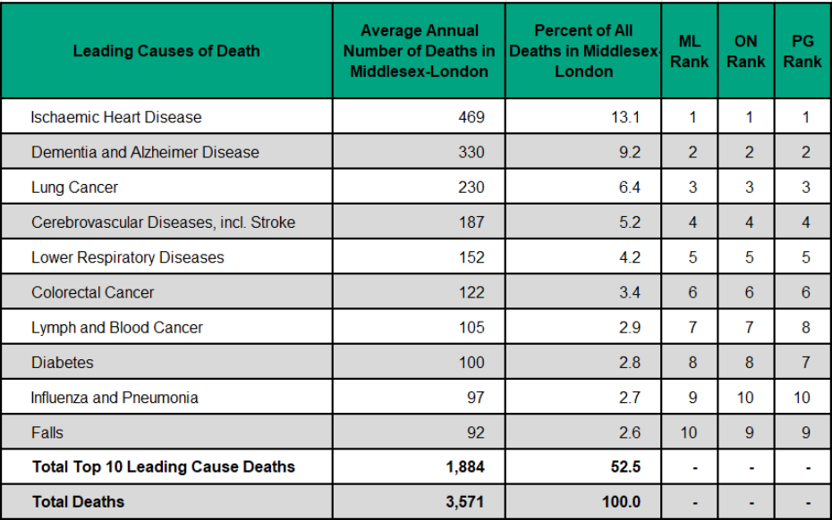 Figure 3.4.1: Leading causes of death