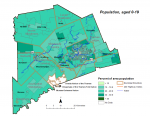 Figure 1.3.3 Population (age 0-19) by dissemination area