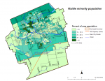 Figure 1.7.5: Visible minority population by dissemination area